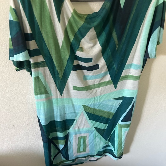 Emilio Pucci Green Patterned Fabric - Picture 2 of 8